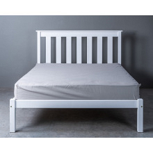 Slatted Double Headboard White (3)