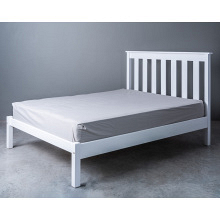 Slatted Double Headboard White (4)