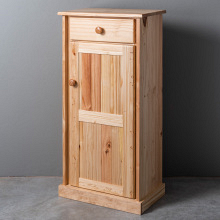 Storage Cupboard with Door and Drawer Clear Pine (2)
