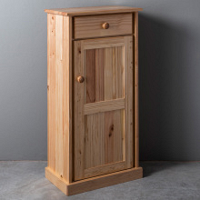 Storage Cupboard with Door and Drawer Clear Pine (3)