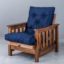 1-Seater Chair Futon - Navy (2)