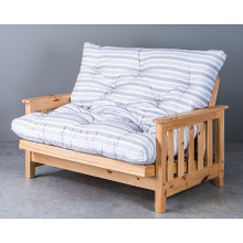 2-Seater Couch Futon - Breeze Stripe Beige (2)