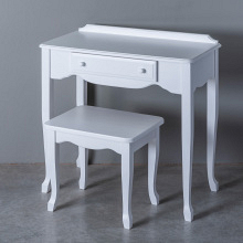French 1 Drawer Table White (4)