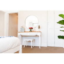 French 2 Drawer Table White Honey (5)