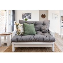 2-Seater Couch Futon - Grey (3)